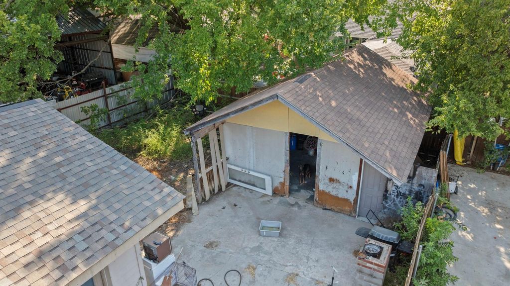 View from above of property