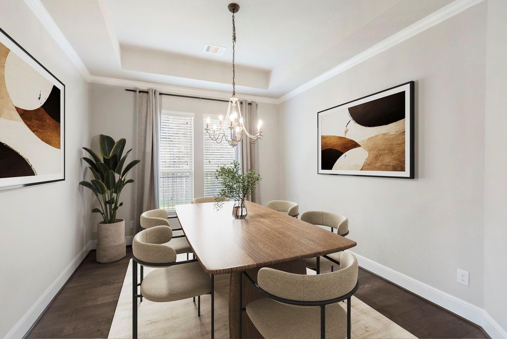 Formal Dining room - Virtually staged.