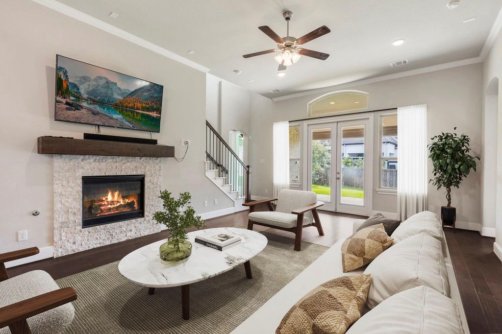 Family room - Virtually staged
