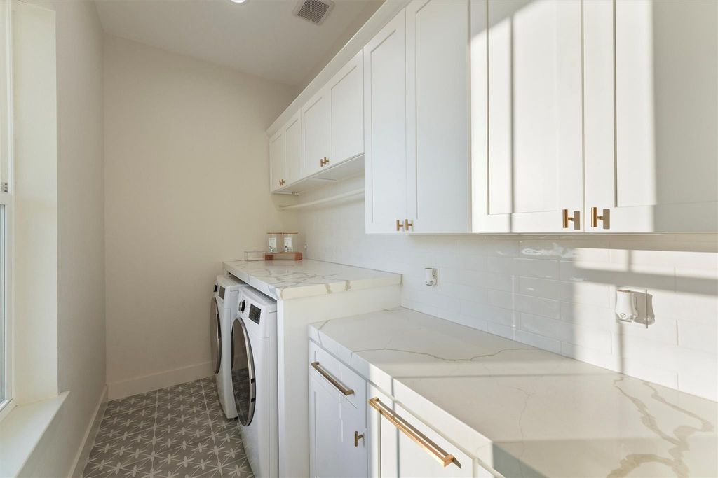 Second-floor laundry access for everyday ease