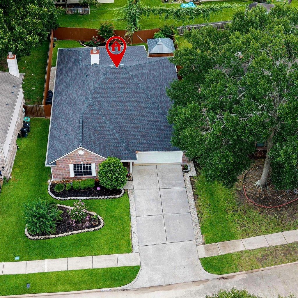 Vantage Point 2: A great spot to take in the driveway, landscaping, rooflines, and more from above.