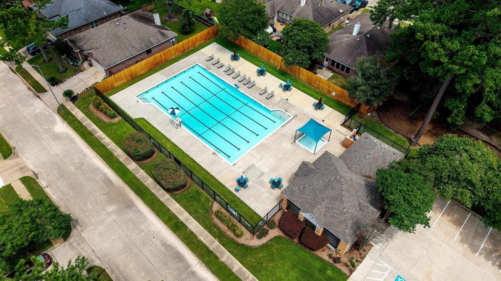 Summer rays sparkling over the community pool — a welcoming space for everyone to enjoy!