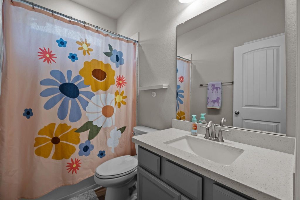 Main level bathroom for guests or family